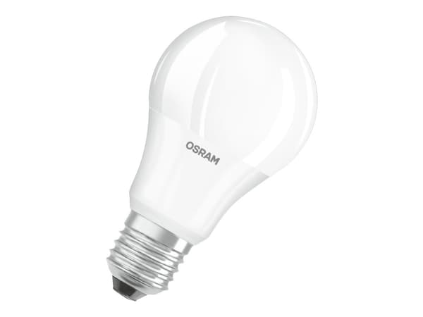 OSRAM LED STAR Classic A - LED-glödlampa - form: A60 - glaserad finish - E27 - 10 W (motsvarande 75 W) - klass F - svalt vitt ljus - 4000 K