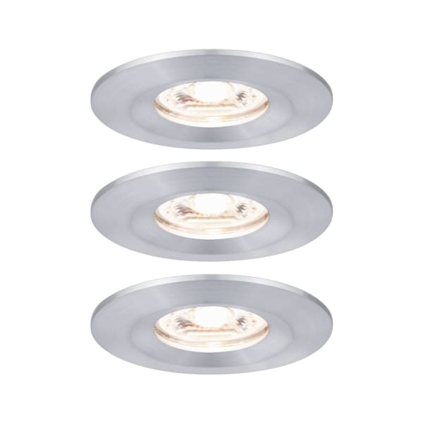 Paulmann 943.05, Nedtryckbar spotlight, Glödlampan/-lamporna kan inte bytas ut, 1 lampor, LED, 2700 K, Gjuten aluminium