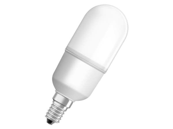 OSRAM LED STAR - LED-lyspære - form: stav - mattslipt finish - E14 - 9 W (ekvivalent 75 W) - klasse E - varmt hvitt lys - 2700 K