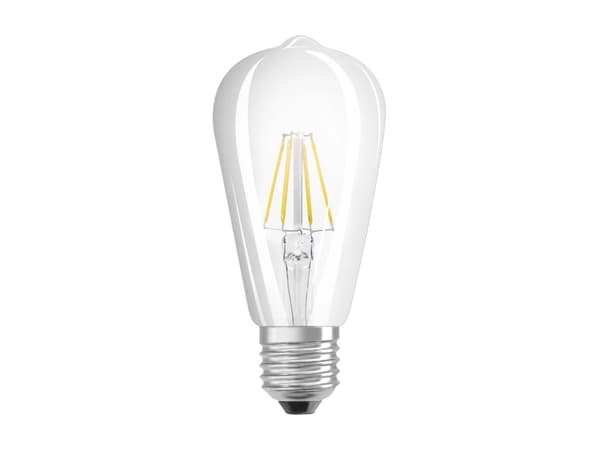 OSRAM LED STAR EDISON - LED-filamentlyspære - form: ST64 - klar finish - E27 - 4 W (ekvivalent 40 W) - klasse E - varmt hvitt lys - 2700 K
