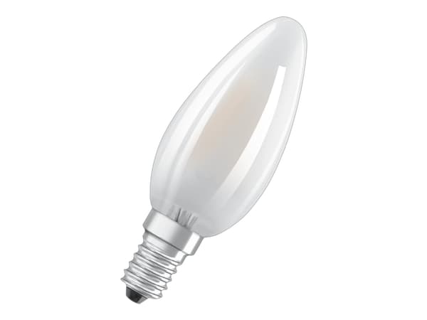 OSRAM LED SUPERSTAR - LED-glödlampa med filament - form: B35 - glaserad finish - E14 - 4.8 W (motsvarande 40 W) - klass F - varmt vitt ljus - 2700 K
