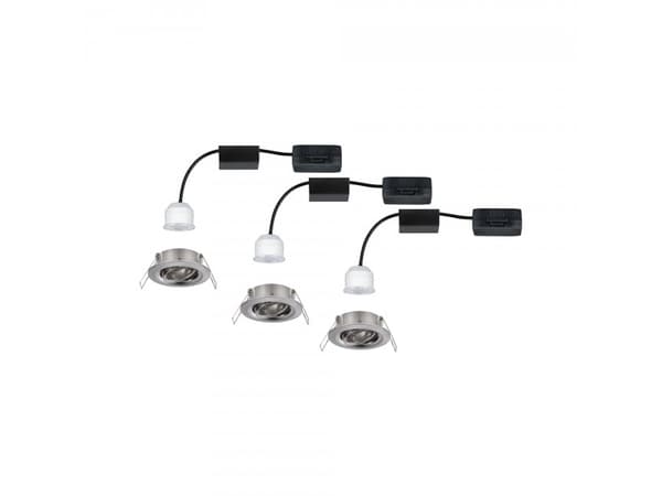 Paulmann 929.73, firkant, Tak/Vegg, Brushed Iron, Aluminium, Sykehus, Kontor, Utstillingslokale, IP23