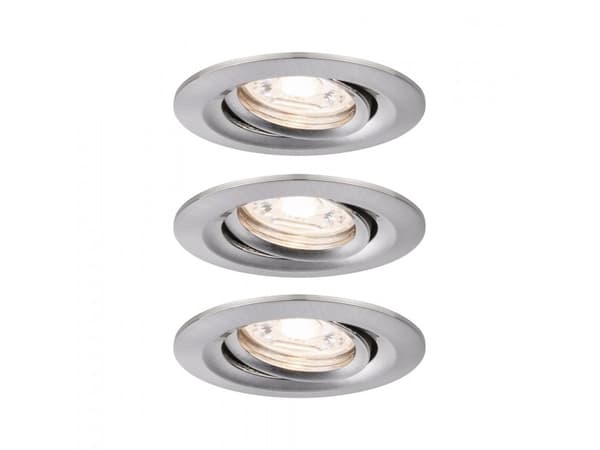 Paulmann 929.73, firkant, Tak/Vegg, Brushed Iron, Aluminium, Sykehus, Kontor, Utstillingslokale, IP23