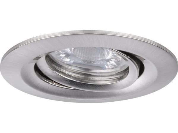 Paulmann 929.72, Rund, Innertak/vägg, Brushed Iron, Gjuten aluminium, Sjukhus, Kontor, Showroom, IP23