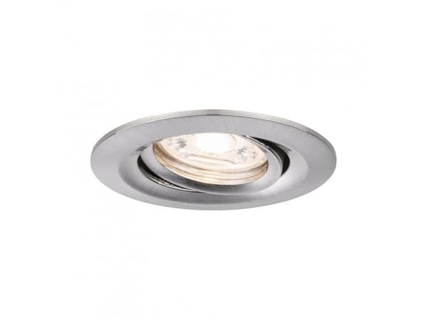 Paulmann 929.72, Rund, Innertak/vägg, Brushed Iron, Gjuten aluminium, Sjukhus, Kontor, Showroom, IP23
