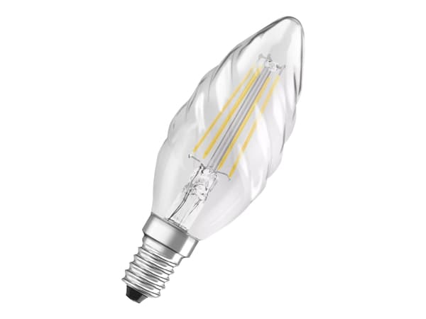 OSRAM LED STAR - LED hehkulamppu - muoto: BW35 - kirkas viimeistely - E14 - 4 W (vastaa 40 W) - luokka E - lämmin valkoinen valo - 2700 K