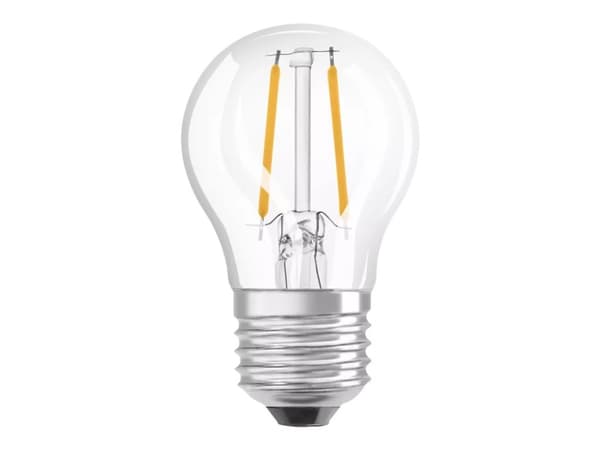 OSRAM LED SUPERSTAR - LED hehkulamppu - muoto: P45 - kirkas viimeistely - E27 - 4,8 W (vastaa 40 W) - luokka F - lämpimän valkoinen valo - 2700 K