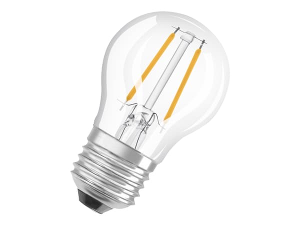 OSRAM LED SUPERSTAR - LED hehkulamppu - muoto: P45 - kirkas viimeistely - E27 - 4,8 W (vastaa 40 W) - luokka F - lämpimän valkoinen valo - 2700 K