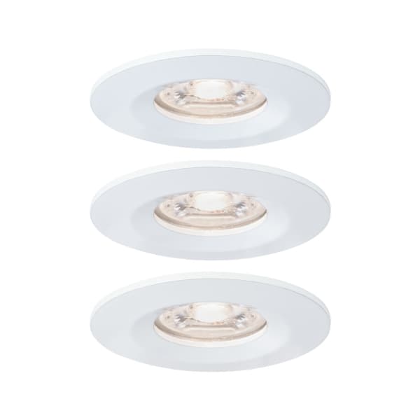 Paulmann 942.99, Nedtryckbar spotlight, Glödlampan/-lamporna kan inte bytas ut, 1 lampor, LED, 2700 K, Vit