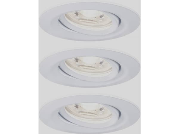 Paulmann 929.71, Rund, Tak/Vegg, Hvit, Aluminium, Sykehus, Kontor, Utstillingslokale, IP23