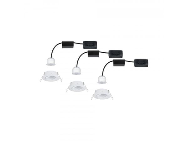 Paulmann 929.71, Rund, Tak/Vegg, Hvit, Aluminium, Sykehus, Kontor, Utstillingslokale, IP23