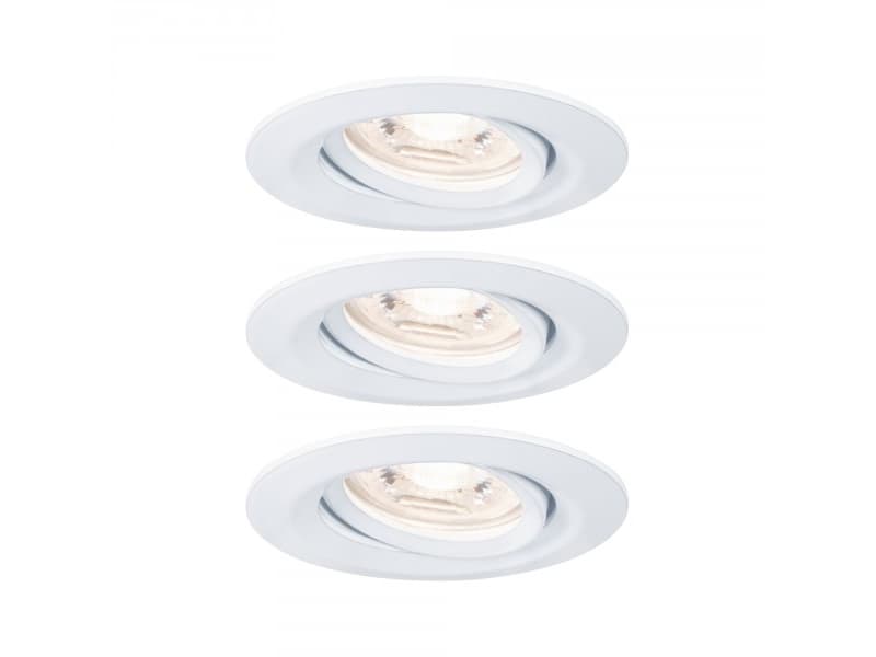 Paulmann 929.71, Rund, Innertak/vägg, Sjukhus, Kontor, Showroom, Gjuten aluminium, IP23, II