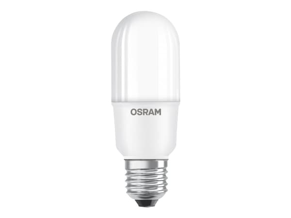 OSRAM LED STAR - LED-glödlampa - form: rak - glaserad finish - E27 - 9 W (motsvarande 75 W) - klass E - svalt vitt ljus - 4000 K