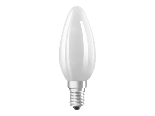 OSRAM LED STAR - LED-filamentlyspære - form: B35 - E14 - 6 W (ekvivalent 60 W) - klasse D - varmt hvitt lys - 2700 K