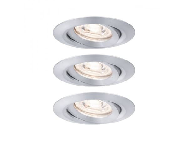 Paulmann 929.75, Rund, Tak/Vegg, Aluminium, Aluminium, Sykehus, Kontor, Utstillingslokale, IP23