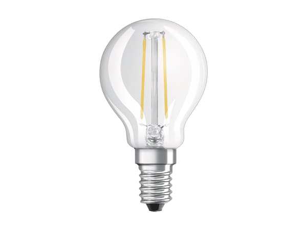 OSRAM STAR CLASSIC P - LED hehkulamppu - muoto: P45 - kirkas viimeistely - E14 - 2,5 W (vastaa 25 W) - luokka F - lämpimän valkoinen valo - 2700 K