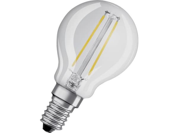 OSRAM STAR CLASSIC P - LED hehkulamppu - muoto: P45 - kirkas viimeistely - E14 - 2,5 W (vastaa 25 W) - luokka F - lämpimän valkoinen valo - 2700 K