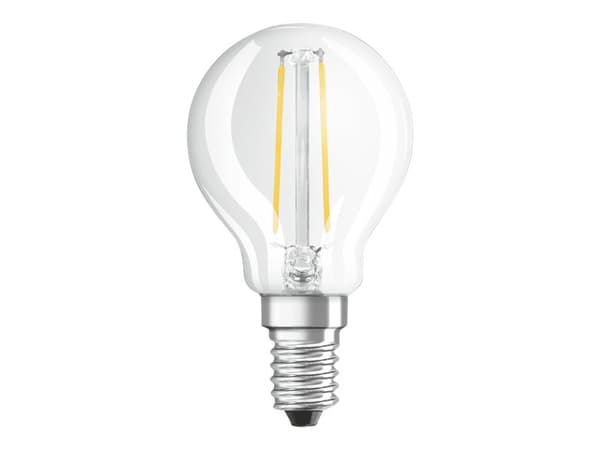 OSRAM STAR CLASSIC P - LED hehkulamppu - muoto: P45 - kirkas viimeistely - E14 - 2,5 W (vastaa 25 W) - luokka F - lämpimän valkoinen valo - 2700 K