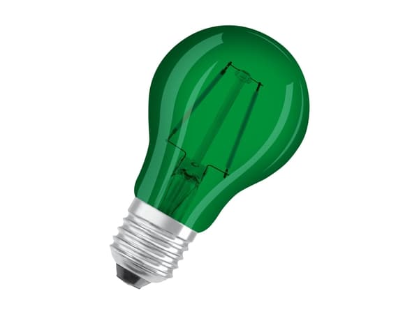 Osram STAR, 4 W, 7 W, E27, 45 lm, 15000 h, Vihreä