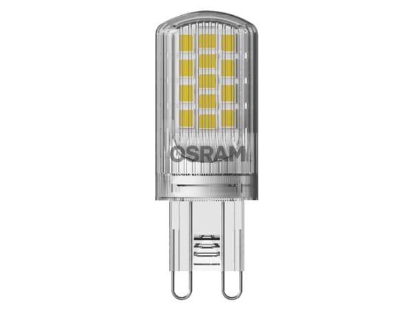OSRAM PIN - LED-glödlampa - form: T20 - klar finish - G9 - 3.8 W (motsvarande 40 W) - klass E - varmt vitt ljus - 2700 K