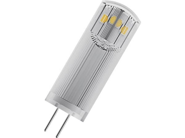 OSRAM BASE PIN - LED-glödlampa - form: T14 - klar finish - G4 - 1.8 W (motsvarande 20 W) - klass F - varmt vitt ljus - 2700 K