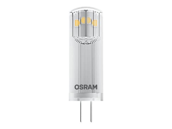 OSRAM BASE PIN - LED-glödlampa - form: T14 - klar finish - G4 - 1.8 W (motsvarande 20 W) - klass F - varmt vitt ljus - 2700 K