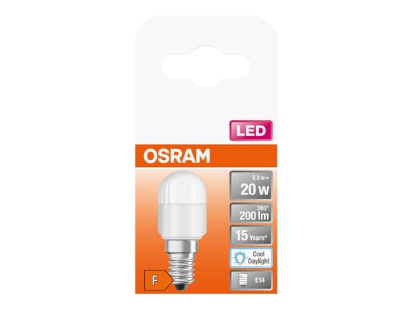 Osram STAR, 2,3 W, 20 W, E14, 200 lm, 15000 h, Viileä päivänvalo