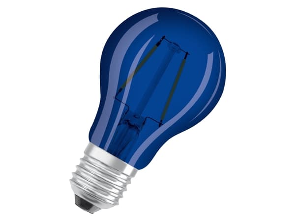 OSRAM - LED-glödlampa med filament - form: A60 - E27 - 2.5 W (motsvarande 4 W) - klass G - blått ljus - 9000 K