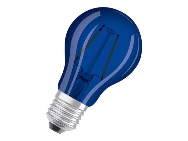 OSRAM - LED-glödlampa med filament - form: A60 - E27 - 2.5 W (motsvarande 4 W) - klass G - blått ljus - 9000 K