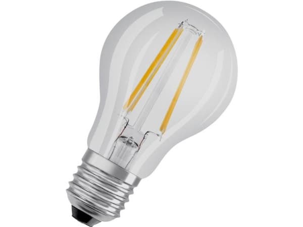 OSRAM LED SUPERSTAR - LED-glödlampa med filament - form: A60 - klar finish - E27 - 6.5 W (motsvarande 60 W) - klass E - varmt vitt ljus - 2700 K