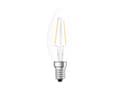 Miniatyrbild 2 av 5: OSRAM LED STAR - LED-glödlampa med filament - form: B35 - klar finish - E14 - 1.5 W (motsvarande 15 W) - klass F - varmt vitt ljus - 2700 K
