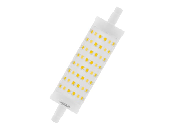OSRAM LED LINE - LED-lyspære - form: korn - klar finish - R7s - 16 W (ekvivalent 125 W) - klasse E - varmt hvitt lys - 2700 K