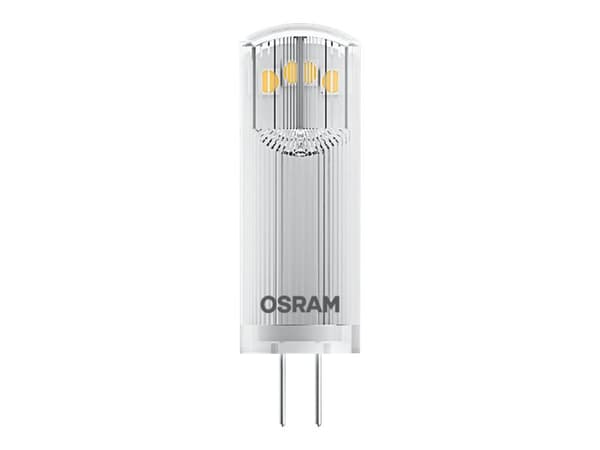 OSRAM PIN - LED-lyspære - form: T13 - klar finish - G4 - 1.8 W (ekvivalent 20 W) - klasse F - varmt hvitt lys - 2700 K