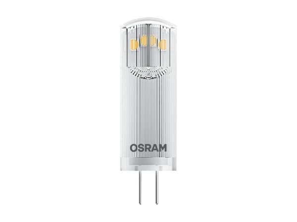 OSRAM PIN - LED-lyspære - form: T13 - klar finish - G4 - 1.8 W (ekvivalent 20 W) - klasse F - varmt hvitt lys - 2700 K
