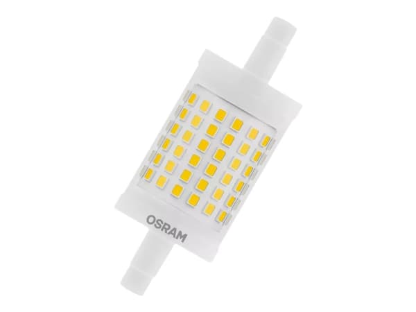 OSRAM LED LINE - LED-glödlampa - form: majs - klar finish - R7s - 12 W (motsvarande 100 W) - klass E - varmt vitt ljus - 2700 K