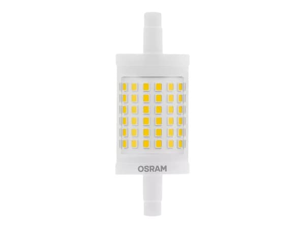 OSRAM LED LINE - LED-glödlampa - form: majs - klar finish - R7s - 12 W (motsvarande 100 W) - klass E - varmt vitt ljus - 2700 K