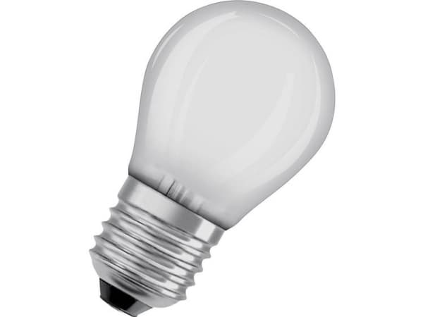 OSRAM Retrofit CLASSIC P - LED-filamentlyspære - form: P45 - mattslipt finish - E27 - 5 W (ekvivalent 40 W) - klasse F - varmt hvitt lys - 2700 K