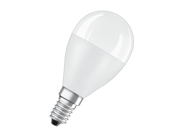 OSRAM LED STAR - LED-lyspære - mattslipt finish - E14 - 7.5 W (ekvivalent 60 W) - klasse F - varmt hvitt lys - 2700 K