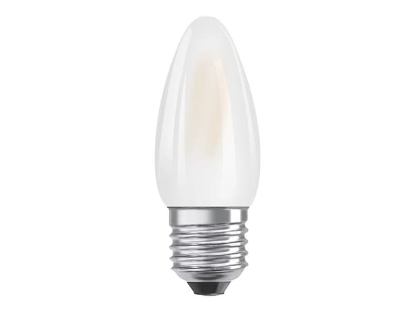 OSRAM LED STAR - LED-glödlampa med filament - form: B40 - glaserad finish - E27 - 4 W (motsvarande 40 W) - klass E - varmt vitt ljus - 2700 K