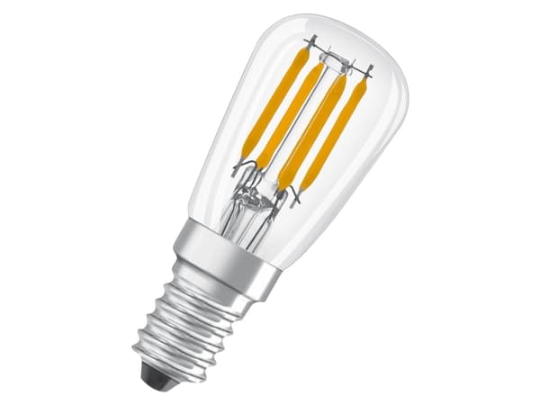 OSRAM SPECIAL - LED-glödlampa med filament - form: T26 - klar finish - E14 - 2.8 W (motsvarande 25 W) - klass F - varmt vitt ljus - 2700 K