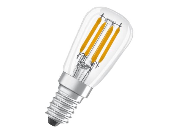OSRAM SPECIAL - LED-glödlampa med filament - form: T26 - klar finish - E14 - 2.8 W (motsvarande 25 W) - klass F - varmt vitt ljus - 2700 K