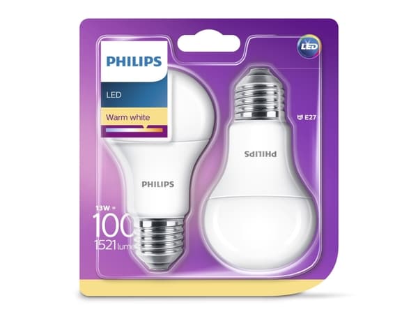 Philips Lyskilde 8718696586099, 13,5 W, 100 W, E27, 1521 lm, 15000 h, Varm hvit