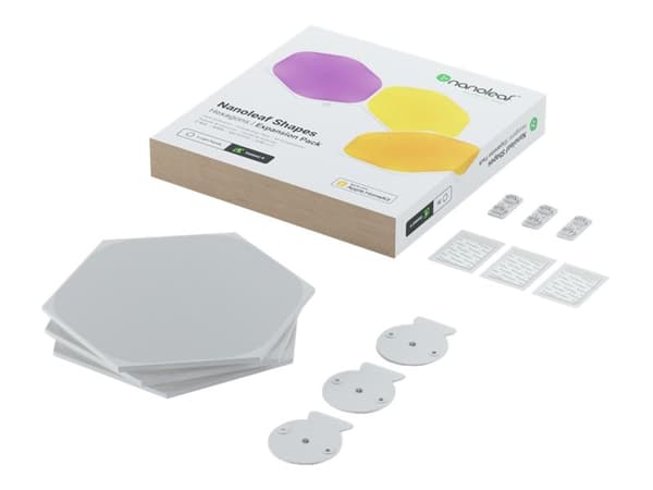 Nanoleaf Shapes *EXPANSION PACK* - Wireless set - LED x3 - 16 mio. colors - 1200-6500 K Vit