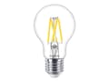 Miniatyrbild 2 av 5: Philips - LED-glödlampa med filament - form: A60 - klar finish - E27 - 3.4 W (motsvarande 40 W) - klass D - varmt vitt ljus - 2700 K