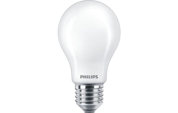 Philips LED Classic - LED-glödlampa - form: A60 - glaserad finish - E27 - 7.5 W (motsvarande 60 W) - klass F - varmvitt/flammljus - 2200/2500/2700 K