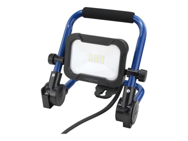 ANSMANN FL800AC - Arbeidslys - LED - 10 W - klasse F - naturlig hvitt lys - 5000 K - spotlight - svart, blå Sort, Blå