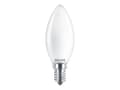 Miniatyrbild 3 av 5: Philips - LED-glödlampa - form: B35 - glaserad finish - E14 - 4.3 W (motsvarande 40 W) - klass F - varmt vitt ljus - 2700 K (paket om 2)