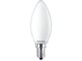 Miniatyrbild 5 av 5: Philips - LED-glödlampa - form: B35 - glaserad finish - E14 - 4.3 W (motsvarande 40 W) - klass F - varmt vitt ljus - 2700 K (paket om 2)
