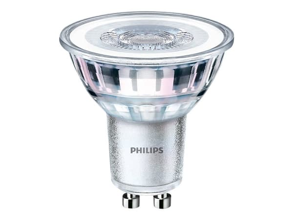 Philips Spot - LED-spotlight - GU10 - 3.5 W (motsvarande 35 W) - klass F - varmt vitt ljus - 2700 K (paket om 2)