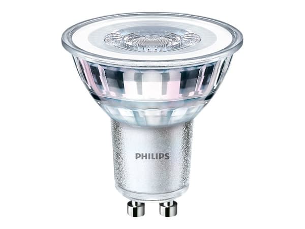 Philips - LED-spotlight - GU10 - 4.6 W (motsvarande 50 W) - klass F - varmt vitt ljus - 2700 K (paket om 2)